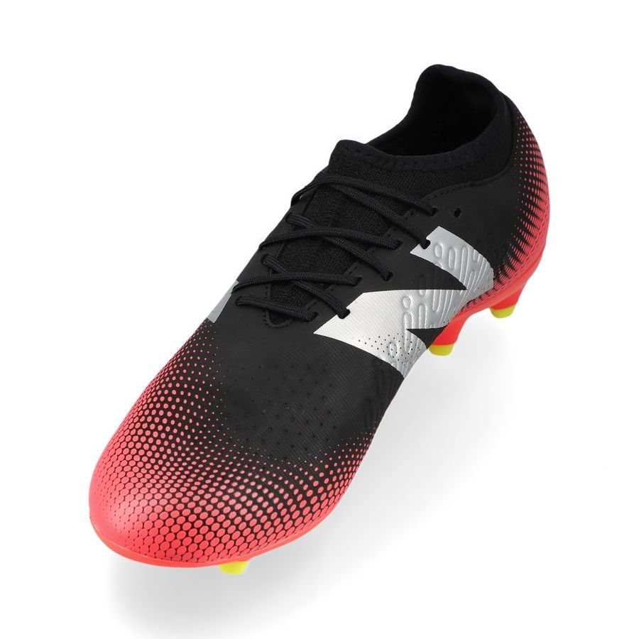 New Balance Tekela V4 Magique FG Flash Point - Noir/Rouge/Argenté