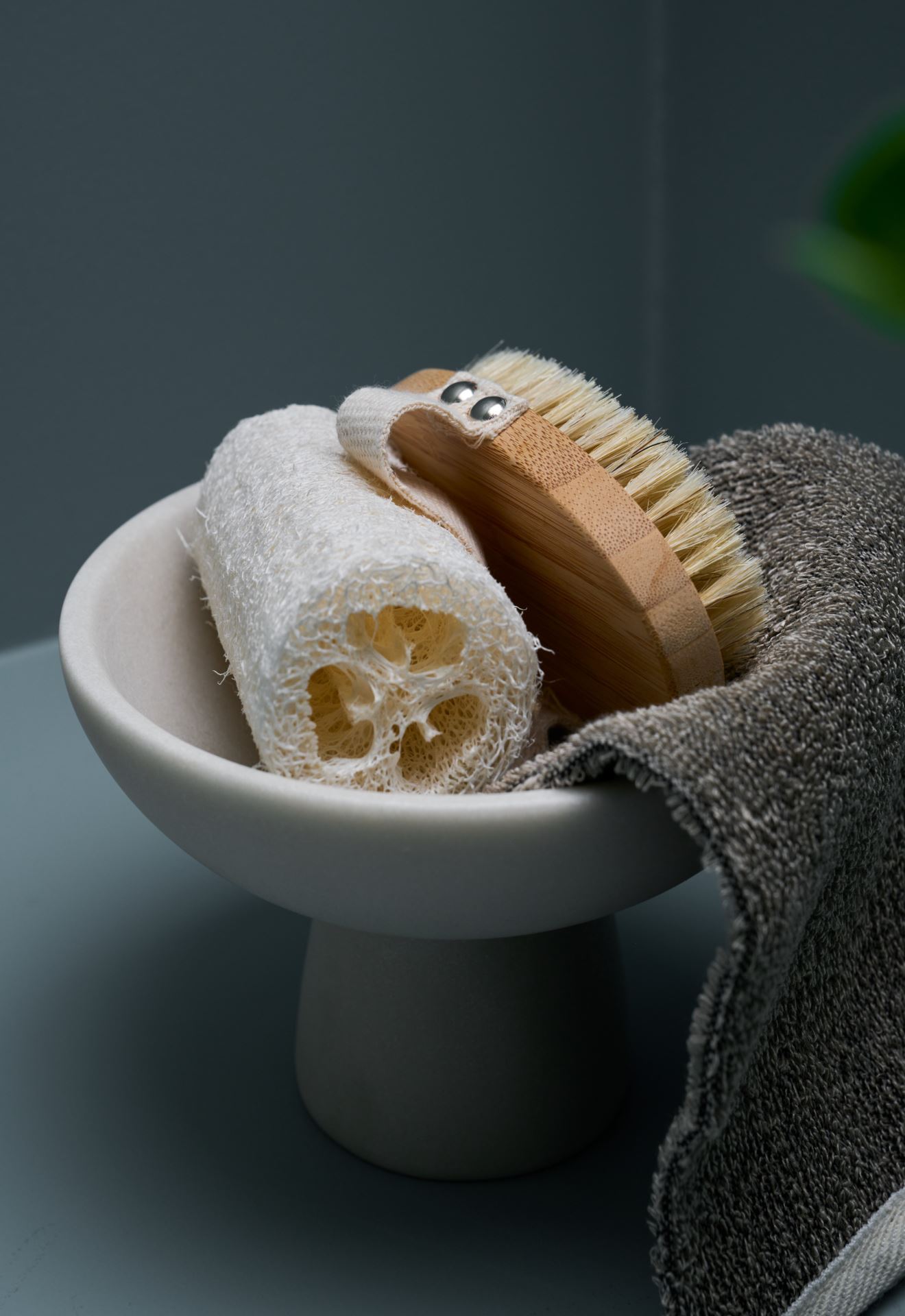 Loofah svamp natur - 10x5cm