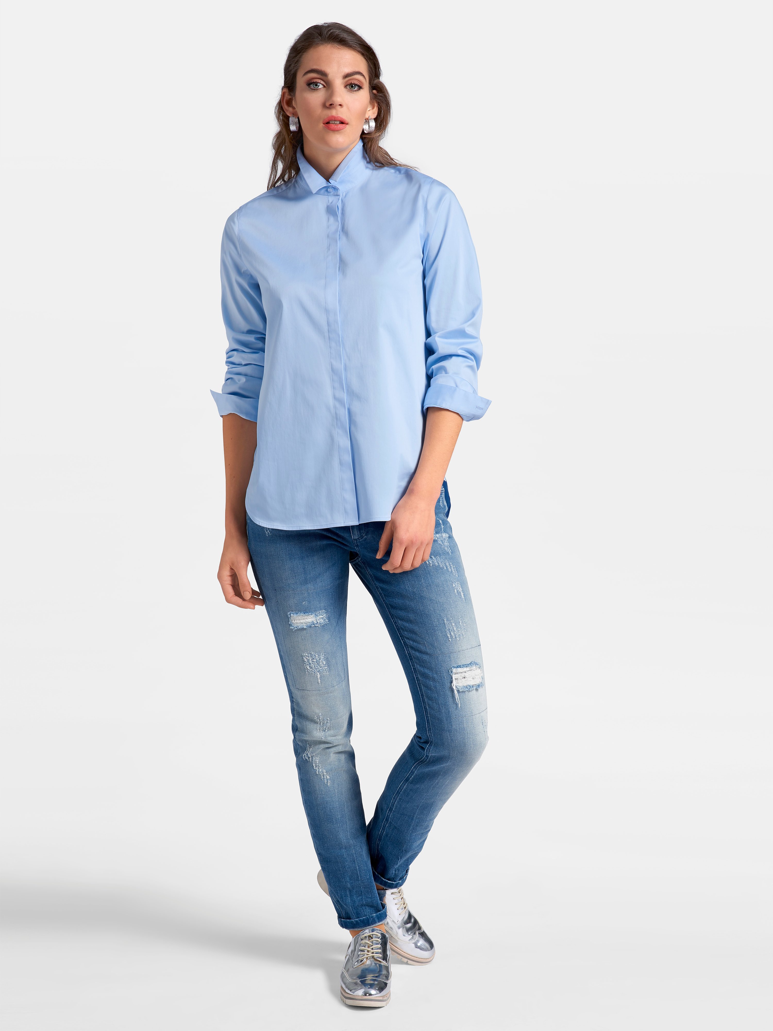 Bluse im Oversized-Schnitt