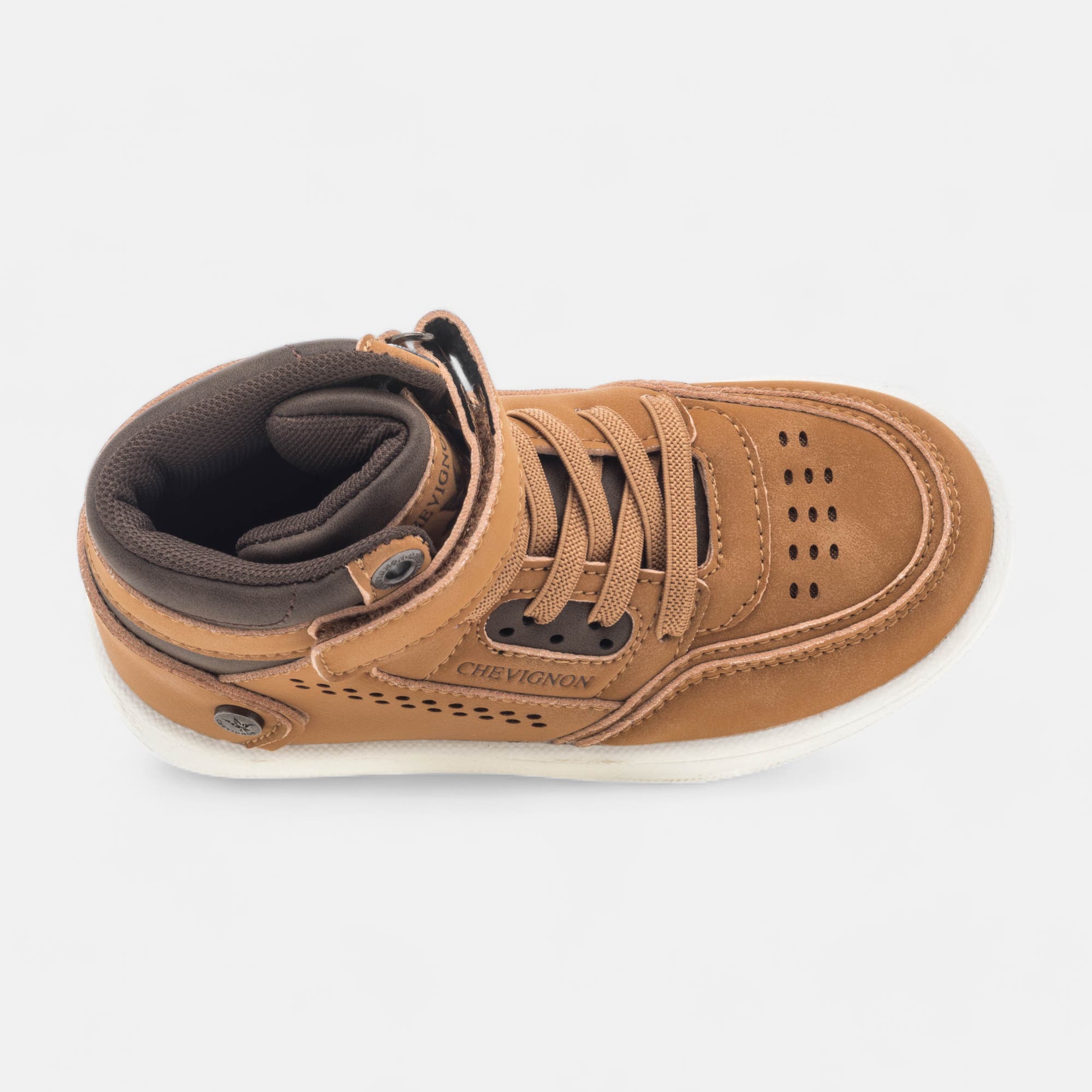 Baskets hautes Garçon cognac