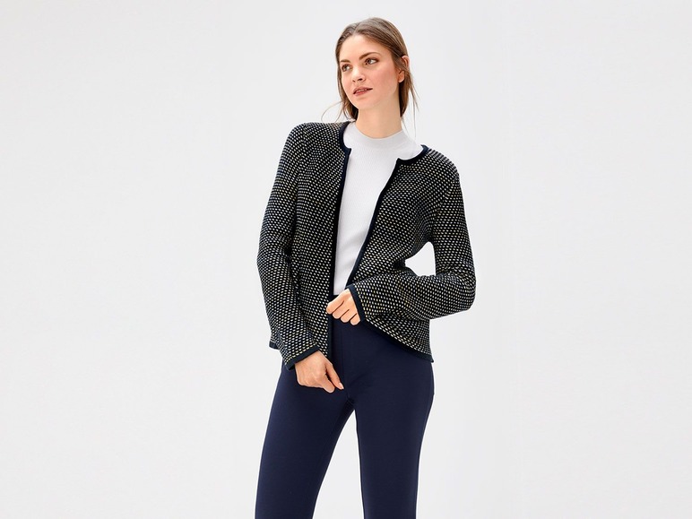 Gebreide cardigan voor dames, met katoen en polyacryl