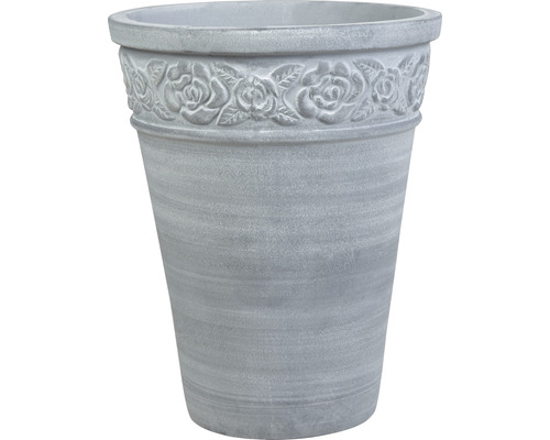Plantenvaas Lafiora terracotta Ø 35 cm H 45 cm grijs