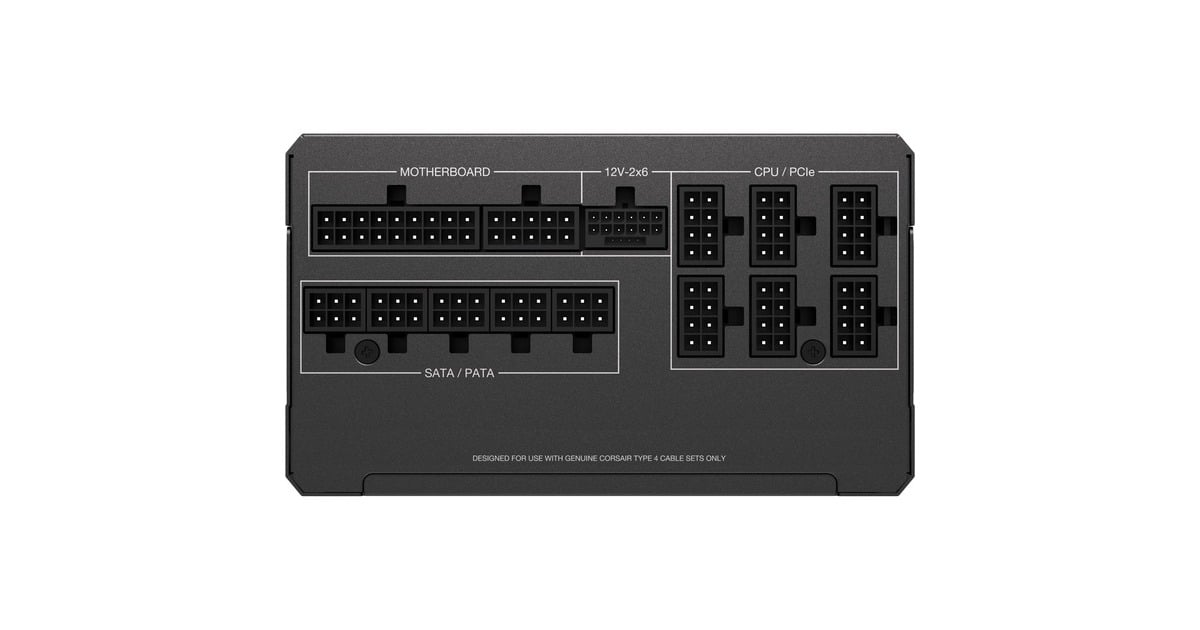 CorsairRM1000x modulaire 1000 watt voeding   (Zwart, 1x 12V-2x6, 4x PCIe)