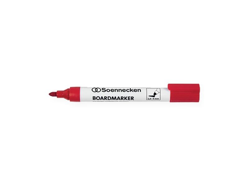 Soennecken Whiteboard-Marker Rot Boardmarker mit Rundspitze