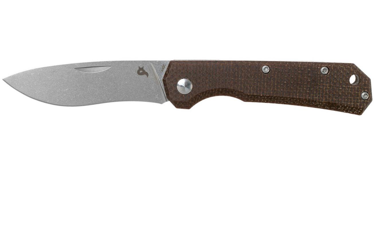 Fox Black Fox Ciol Folding Knife BF-748MIB Dark Brown Micarta zakmes, Denis Simonutti design