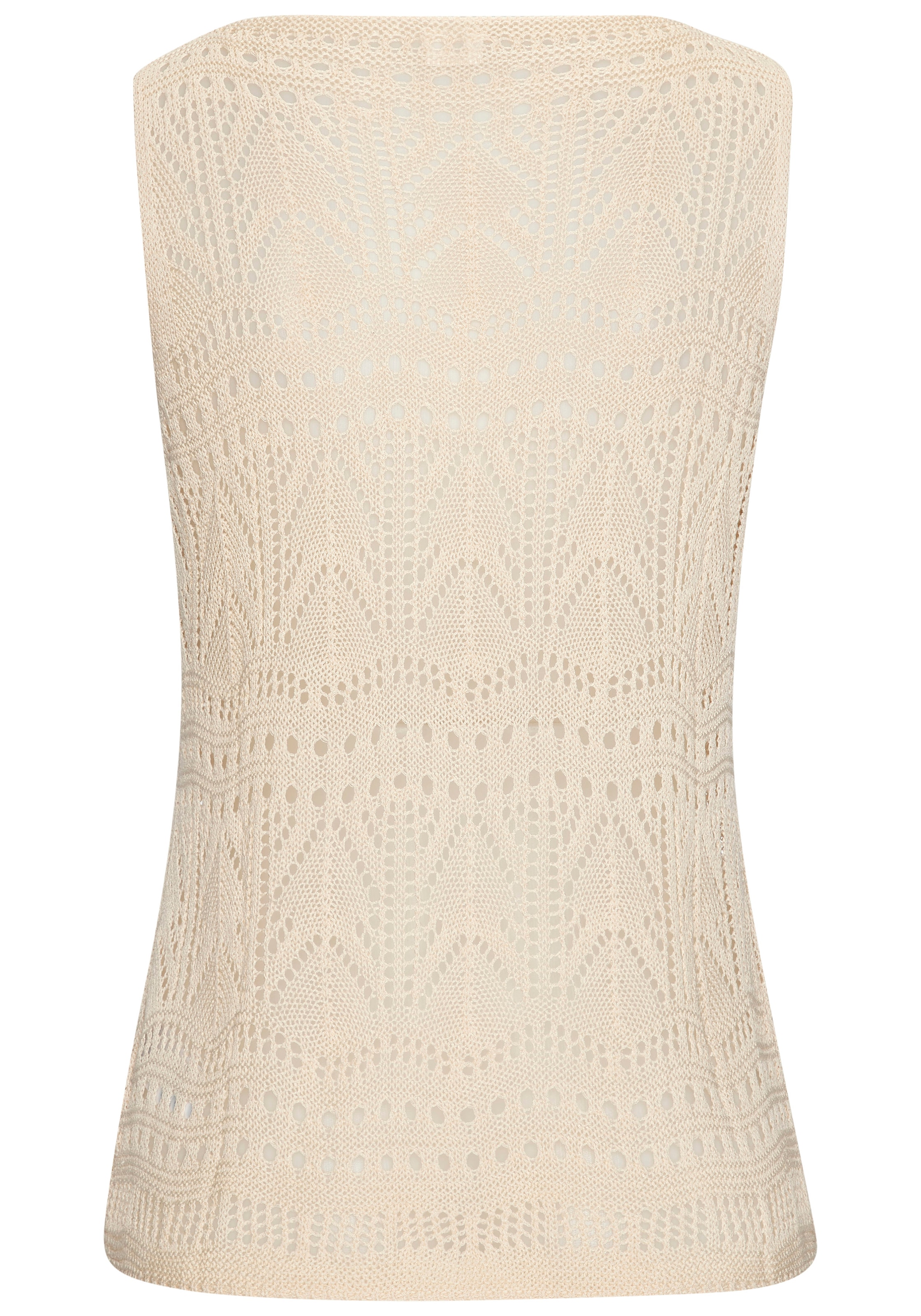 s.Oliver Stricktop , mit semi-transparentem Ajourmuster, Strandtop mit Lochmuster