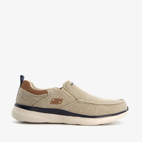 Skechers Delson 2.0 Larwin heren instappers beige