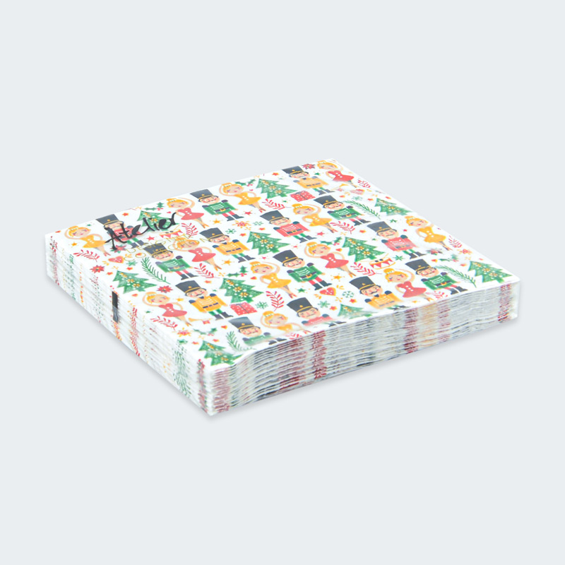 Lot de 20 serviettes 'Casse noisette'
