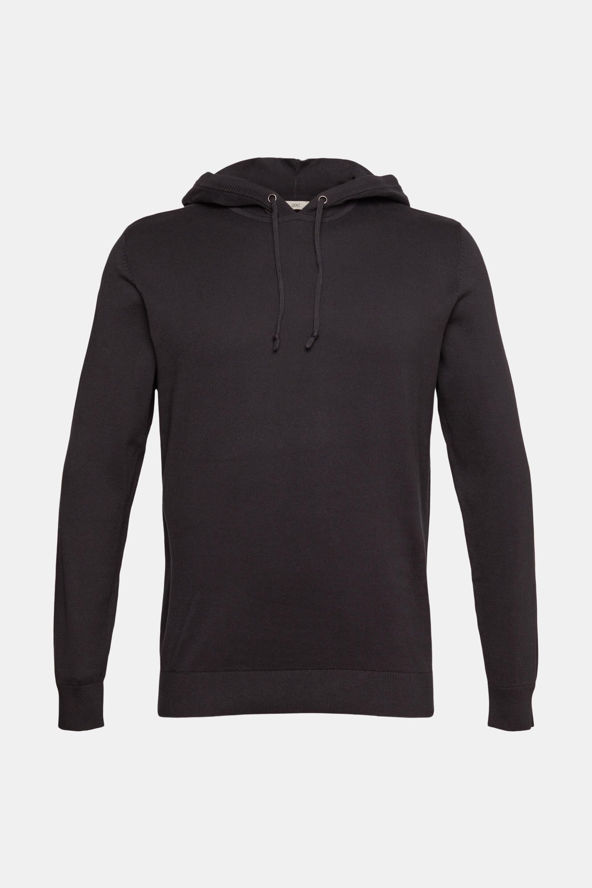 Pull-over en maille à capuche