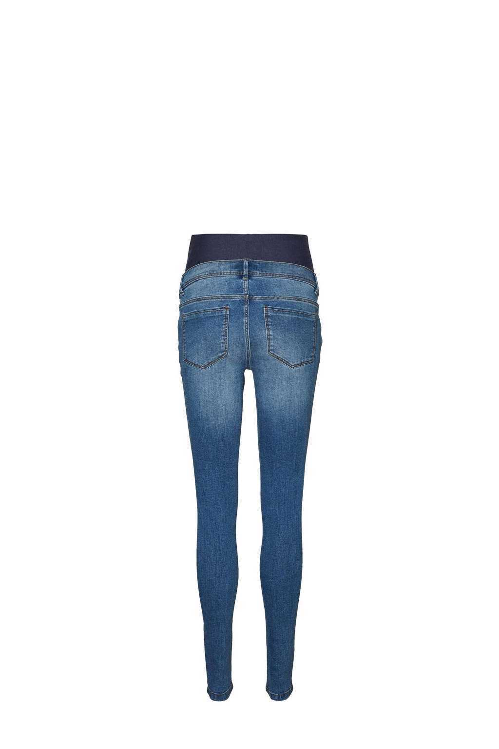 MAMALICIOUS slim fit zwangerschapsjeans MLMILA medium blue denim