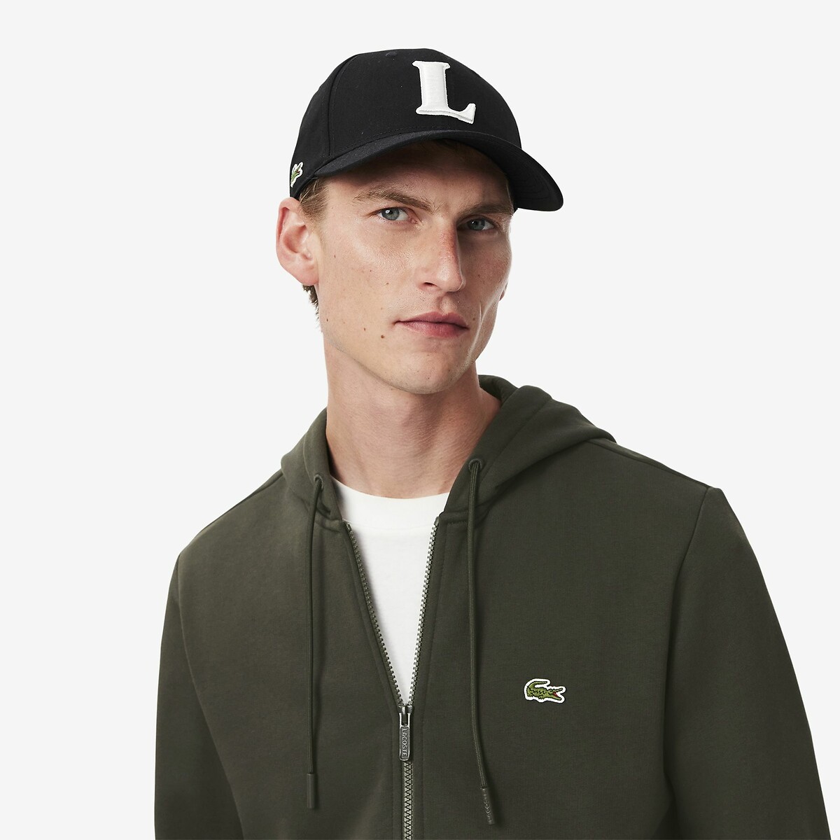 LACOSTE<br>Moletom com zíper em katoen