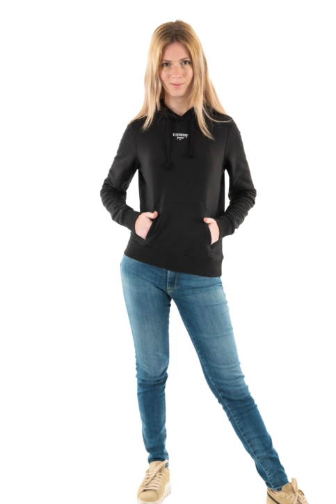 Sweat tommy jeans essential logo bds black