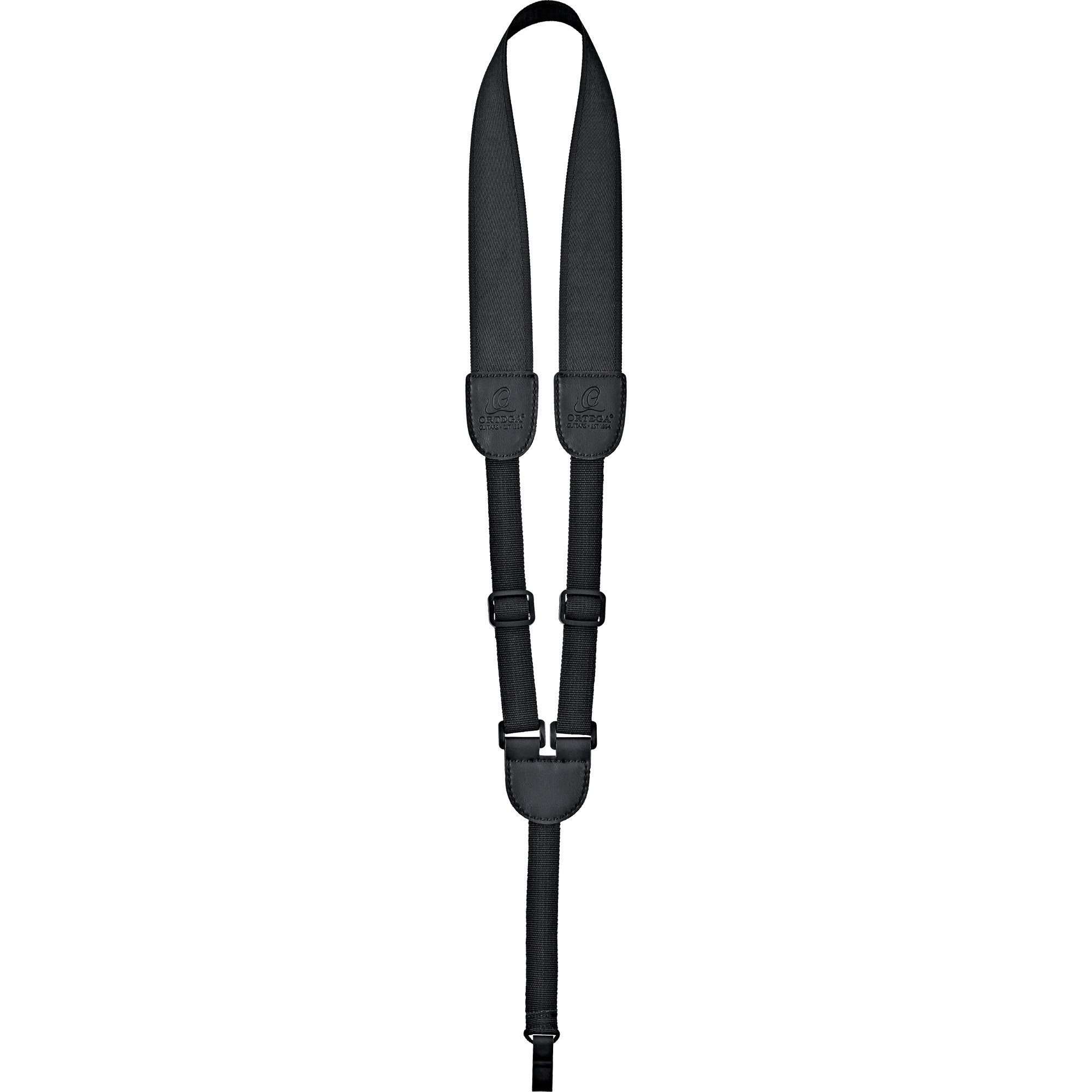 Ortega OUSHK-BK ukelele draagband nylon zwart