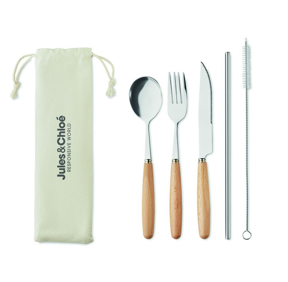 GiftRetail MO6336 - CUSTA SET Couverts en acier inoxydable