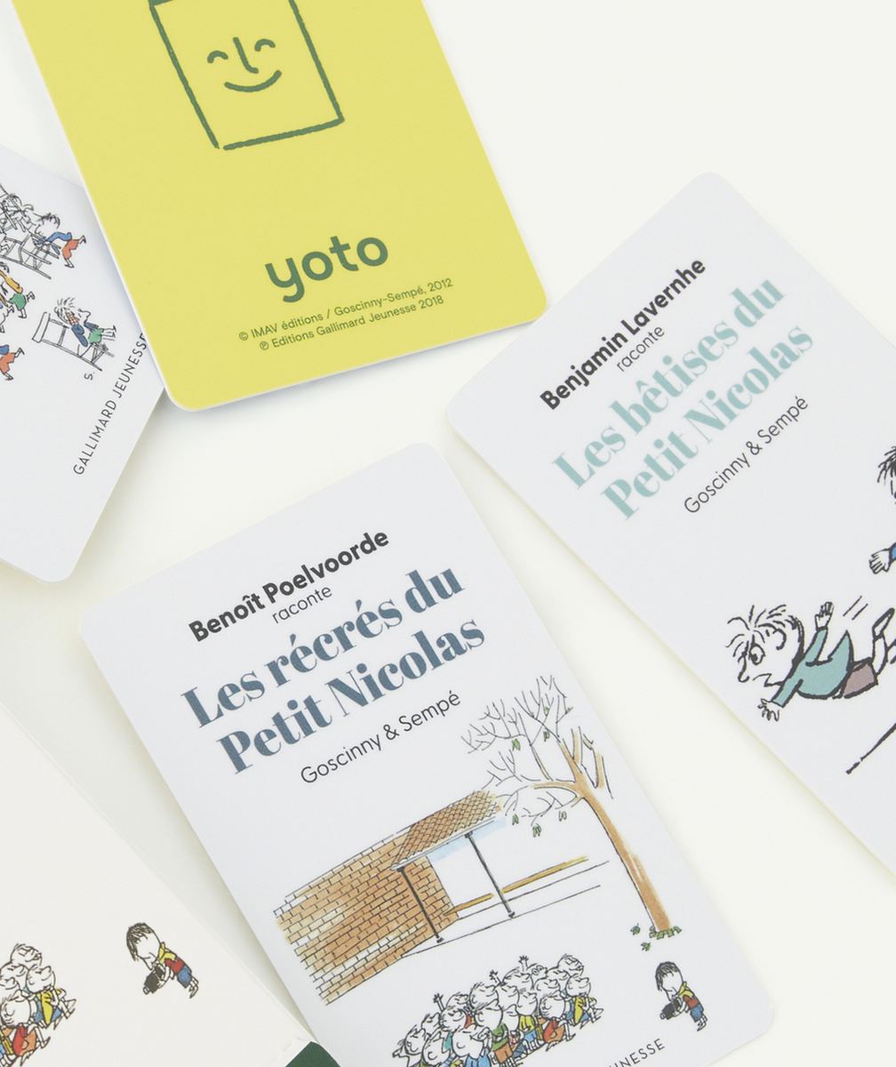 YOTOPACK DE 4 CARTES HISTOIRES AUDIO LES AVENTURES DU PETIT NICOLAS