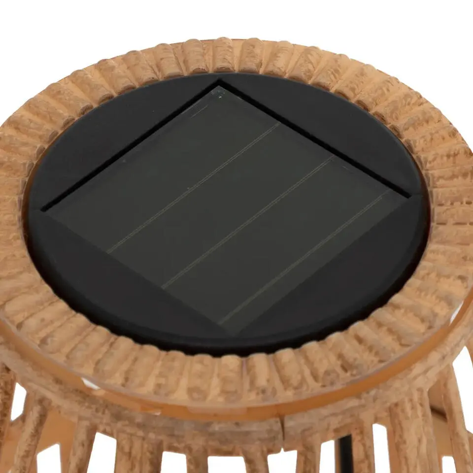Atmosphera solar lantaarn - rotan - 16 x 23 cm