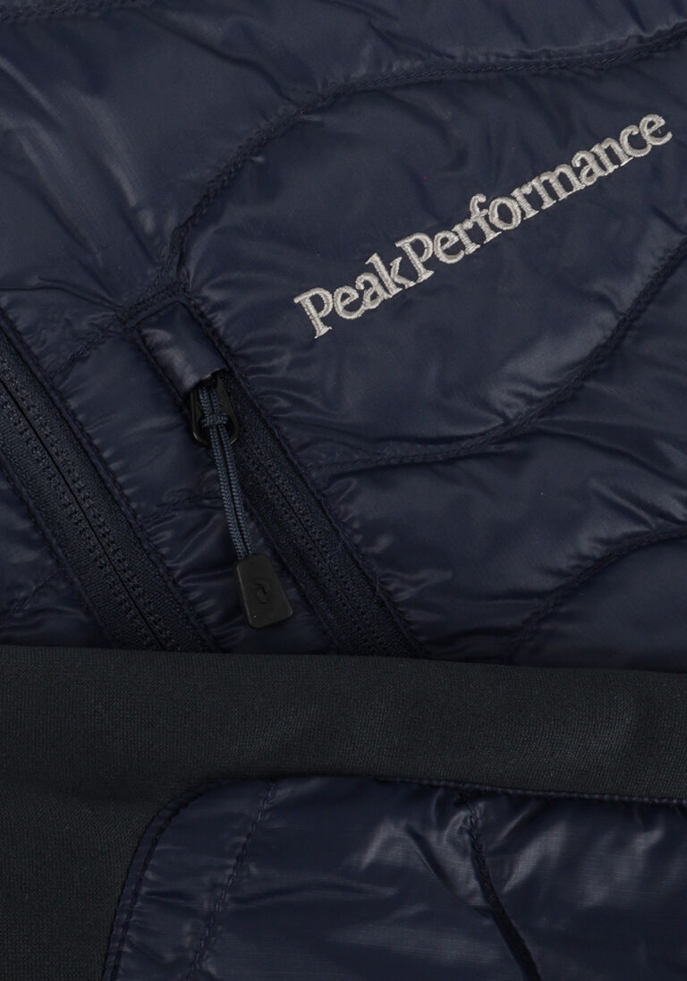 PEAK PERFORMANCE donkerblauwe peak performance jack m helium down hybrid hood