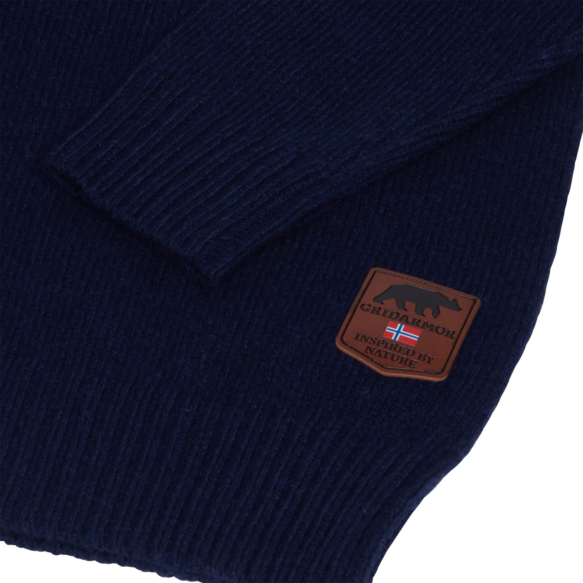 Gridarmor Snøkrystall Hz Ullgenser Men Dark Navy/White/Red