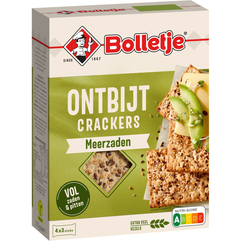 Bolletje Ontbijtcrackers Meerzaden