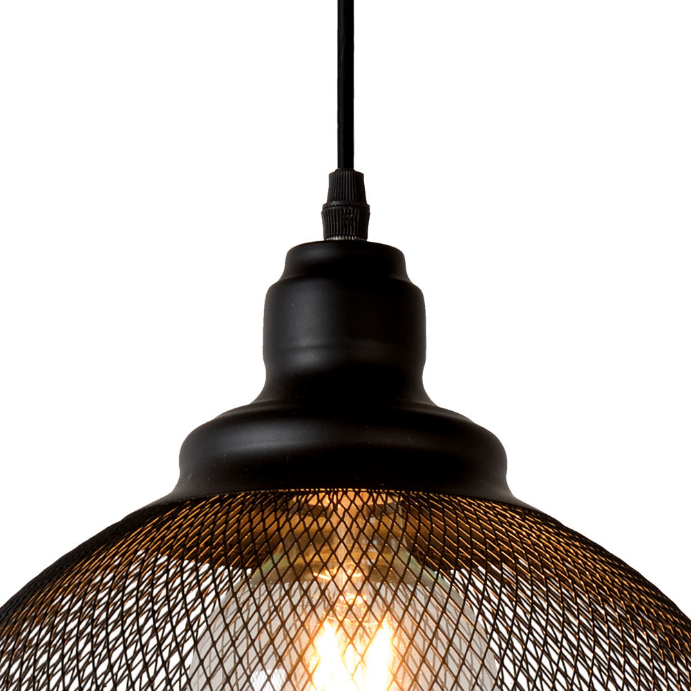 Lucide Mesh hanglamp 28cm 1x E27 zwart
