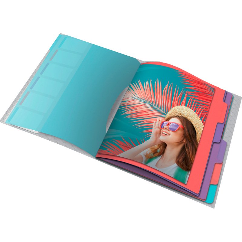 Trieur plastique ESSELTE Colour Breeze 6 divisions - A4