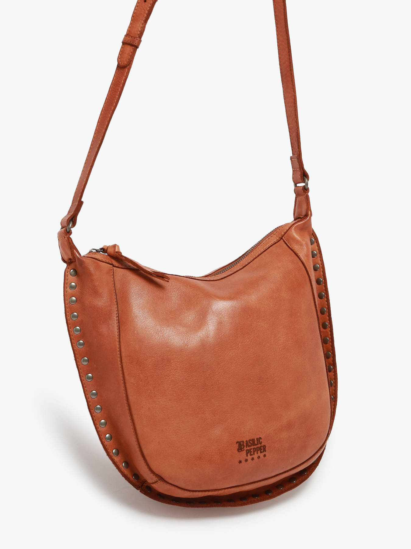 Sac bandoulire Barcelone cuir BASILIC PEPPER