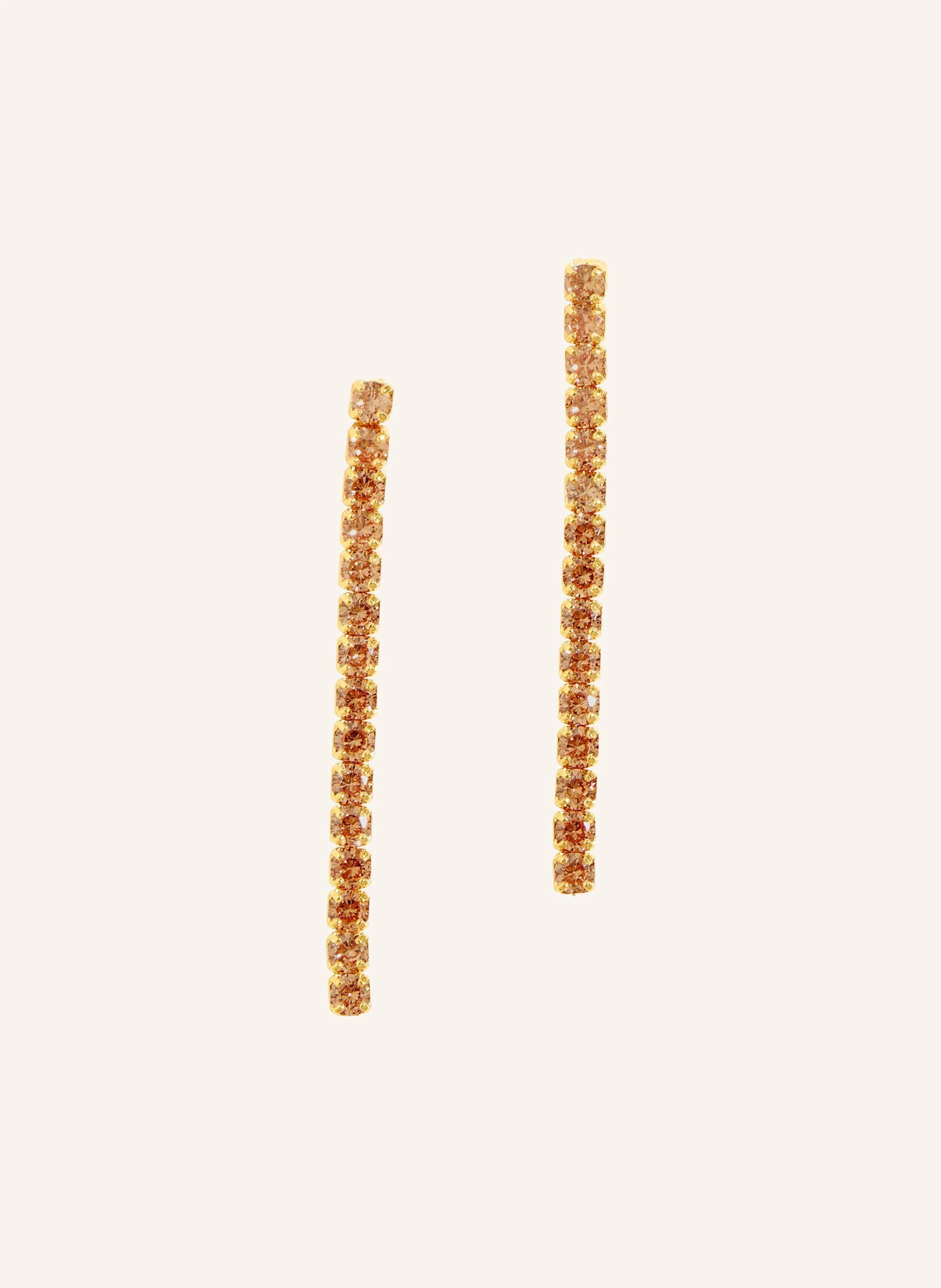 OHH LUILU Ohrhänger TENNIS EARRINGS SUNSET GOLD by GLAMBOU