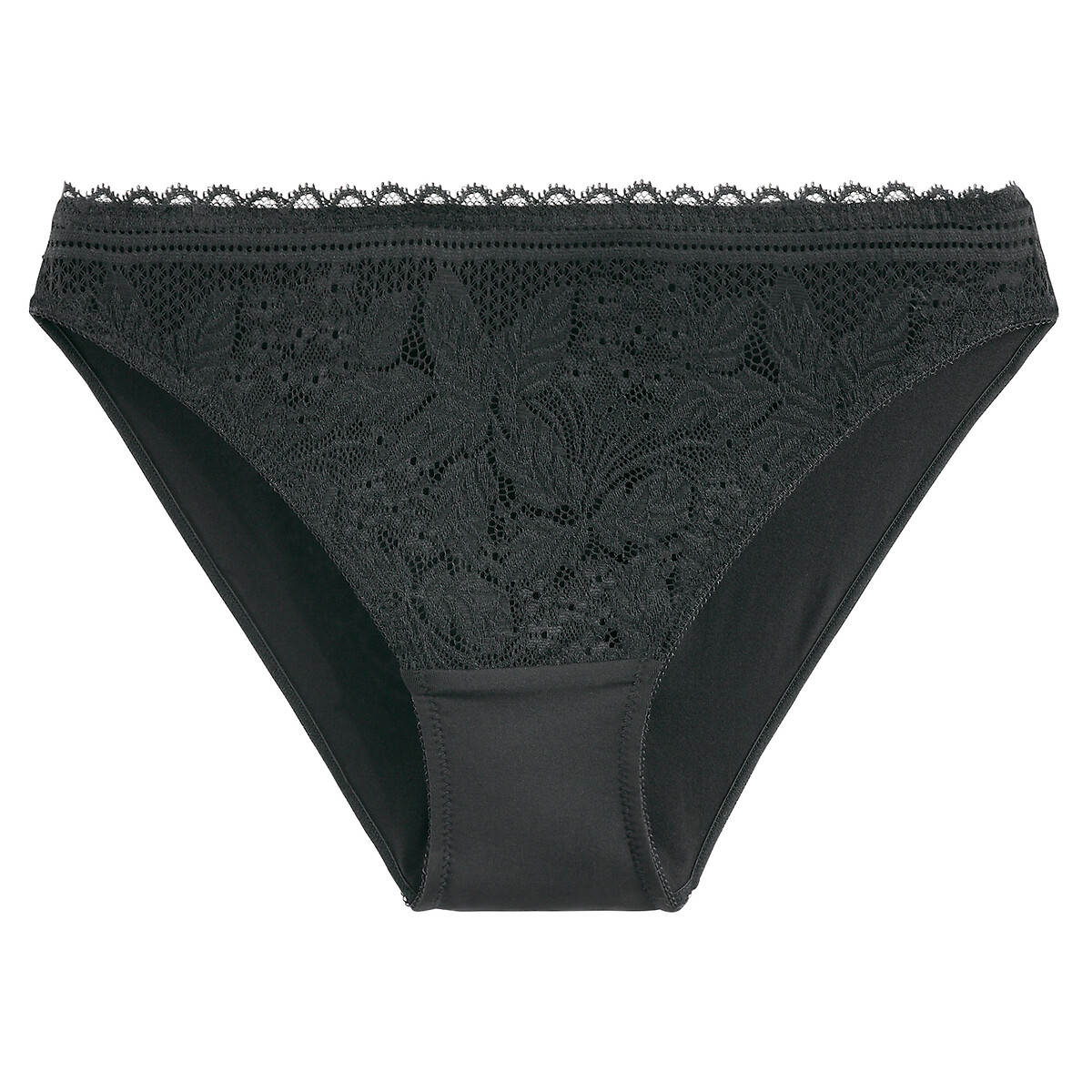 COLEÇÕES LA REDOUTE<br>Vestido slip exclusivo em renda e microfibra, JEANNE