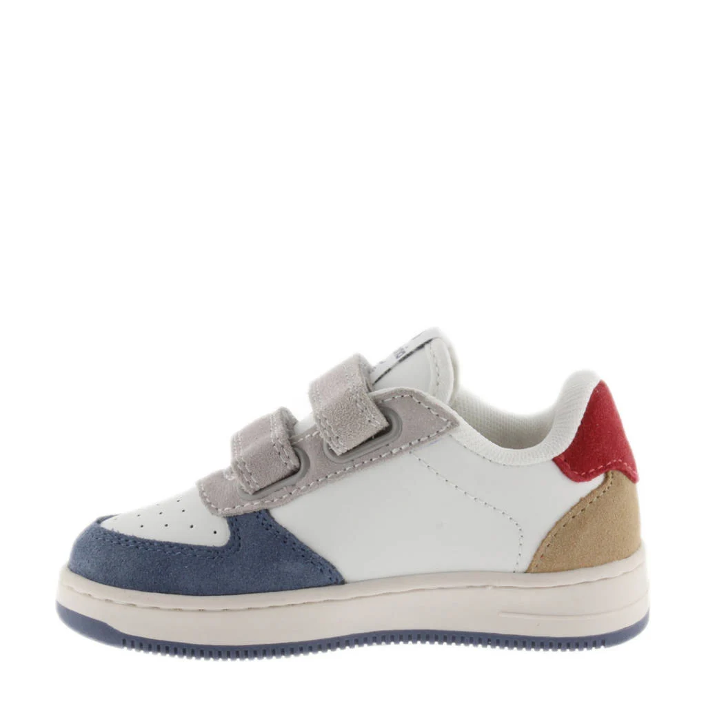 Victoria 1124116leren sneakers blauw/wit