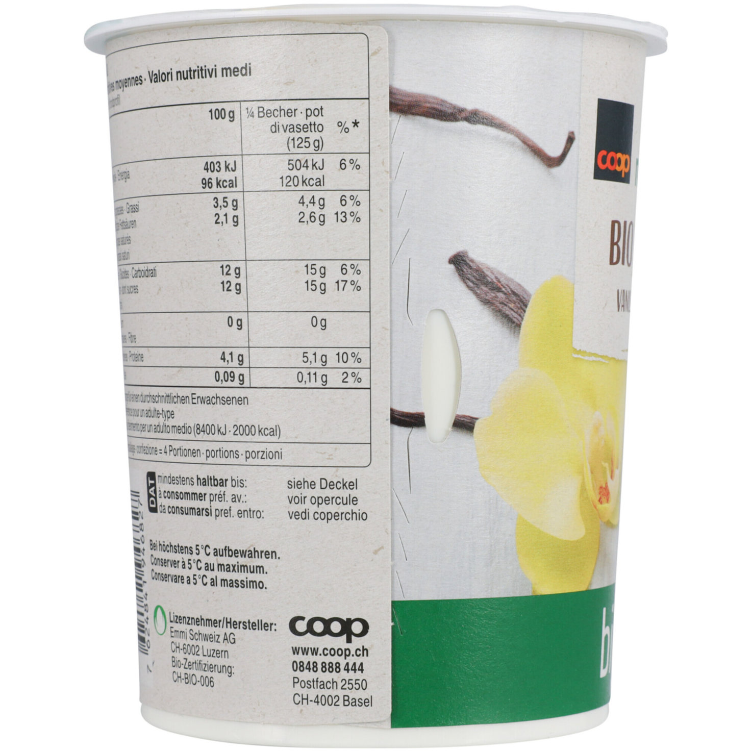 Naturaplan Bio Fairtrade Joghurt Vanille