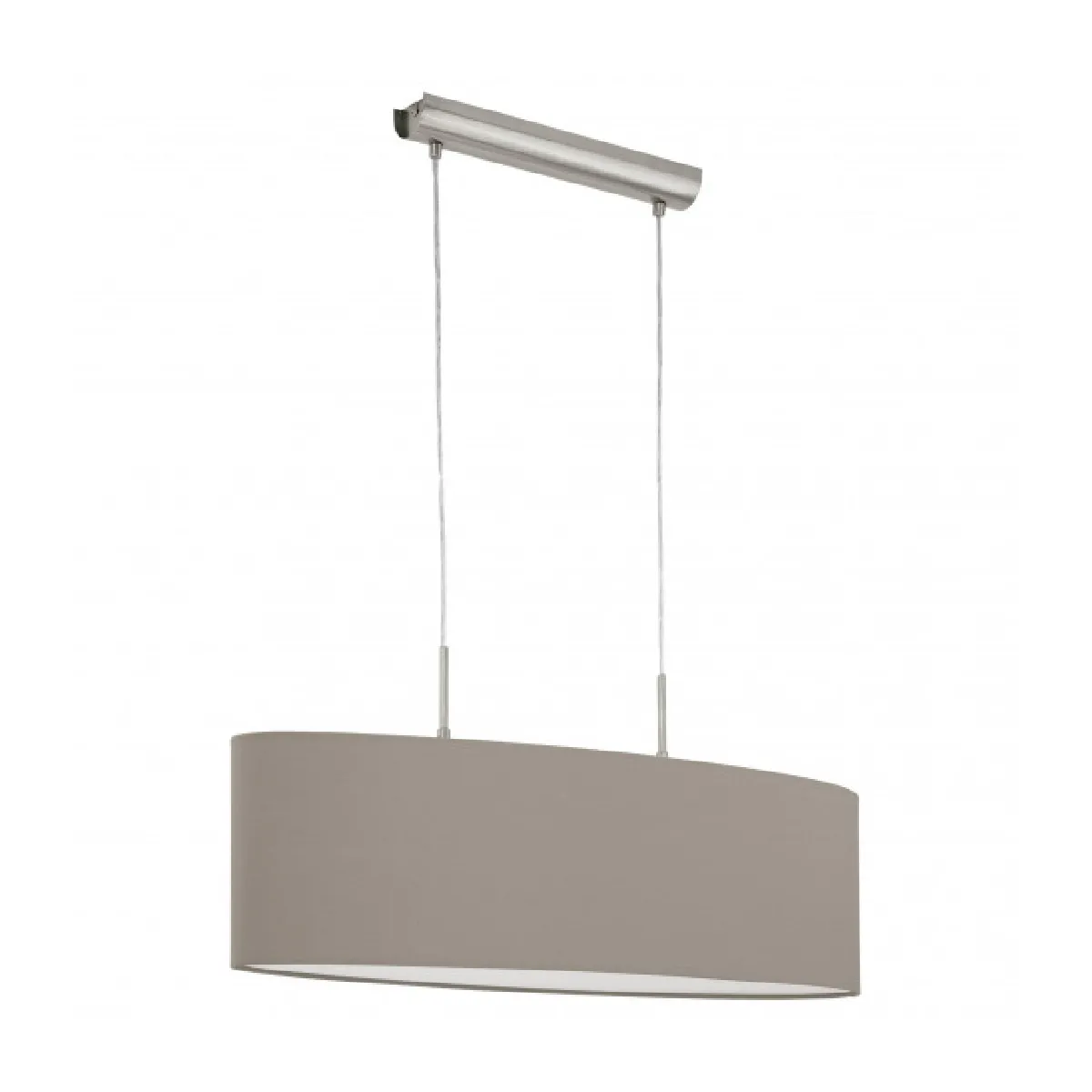EGLO PASTERI - Suspension 2 ampoules Tissu Taupe