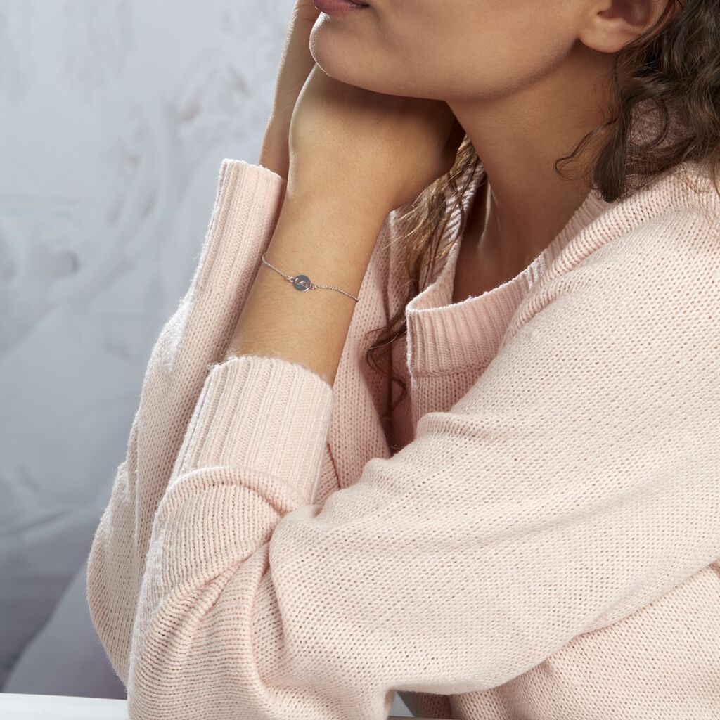 Bracelet Shereen Argent Blanc