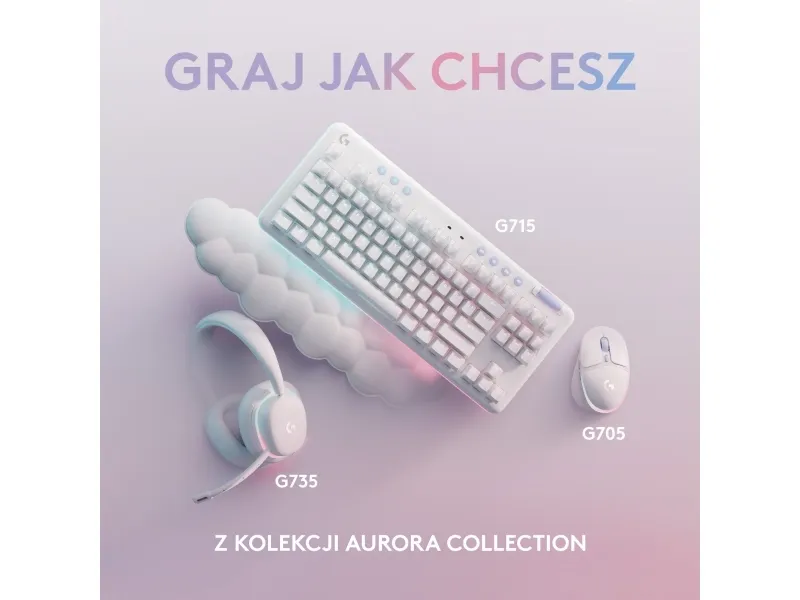 Logitech G G713 - Tastatur - tenkeyless - bagbelyst - USB - QWERTY - US International - tastkontakt: Tactile - hvid