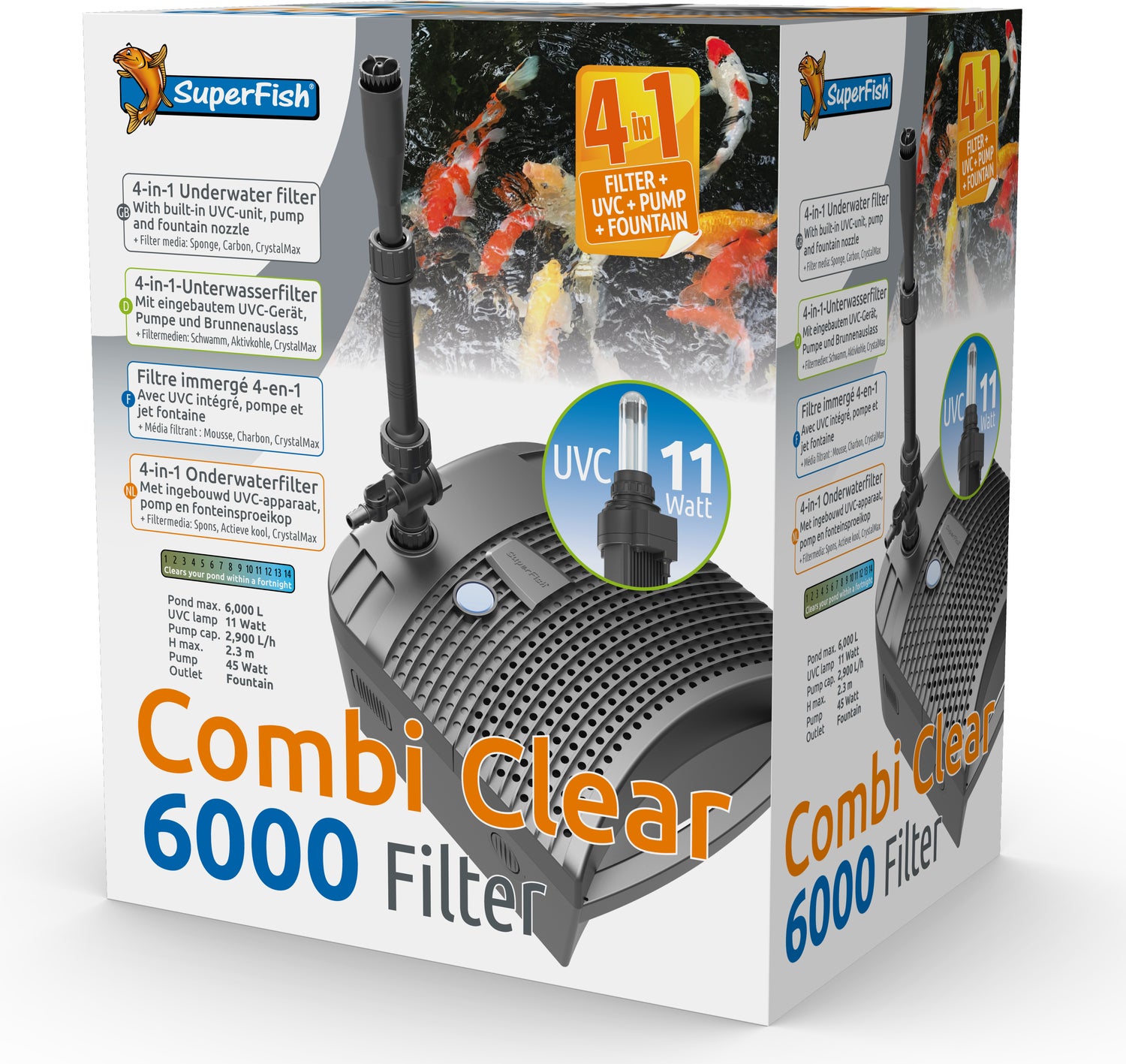 Superfish vijverfilter Combi Clear 6000 2900 l/h