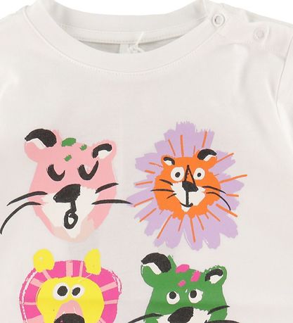 Stella McCartney Kids T-Shirt - Weiß m. Löwen