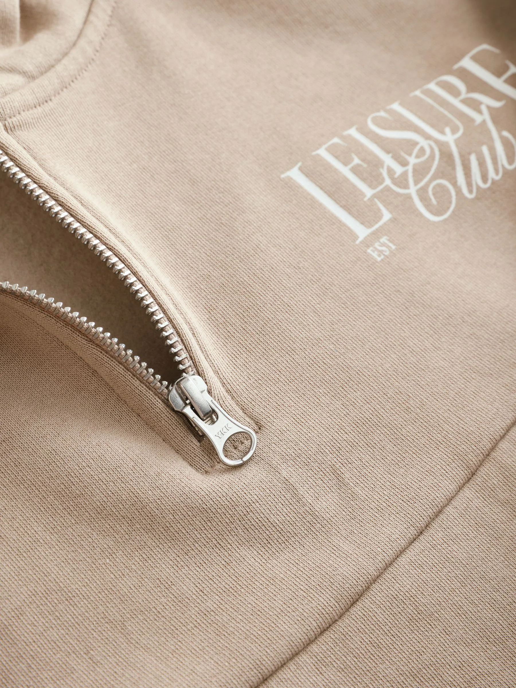 Beige - Set van hoodie en legging met slogan (3-16jr)