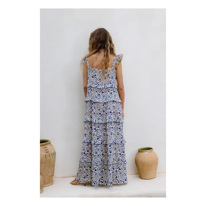 JoSephine Robe Volants Kir Royal | Bleu