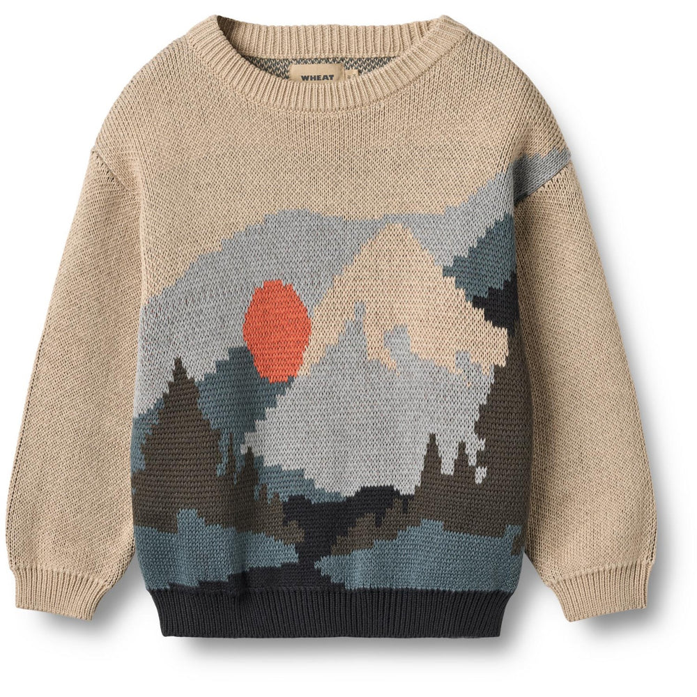 Køb Wheat Warm Sand Jaquard Pullover William