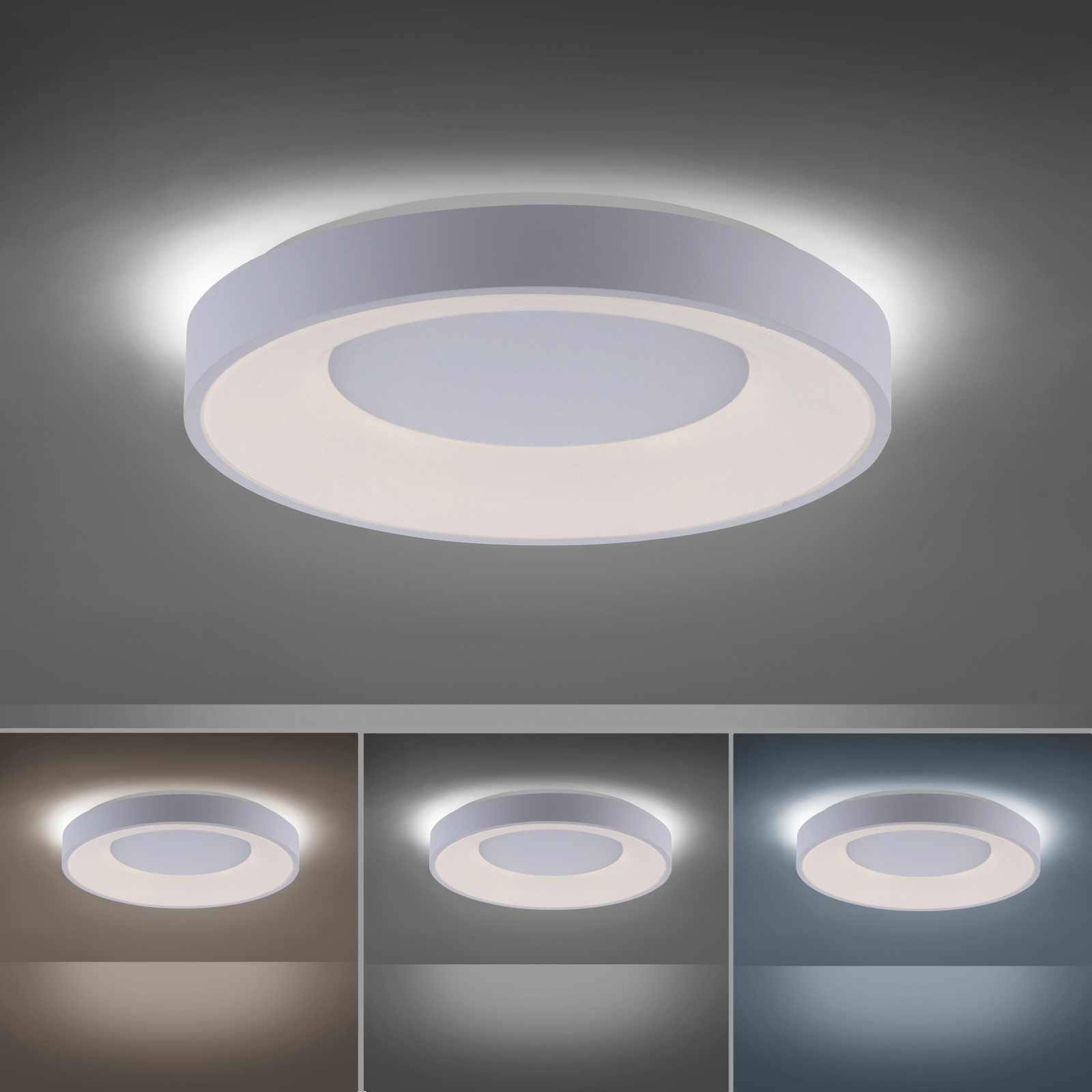 LED-Deckenleuchte - weiß - dimmbar - Ø 48 cm