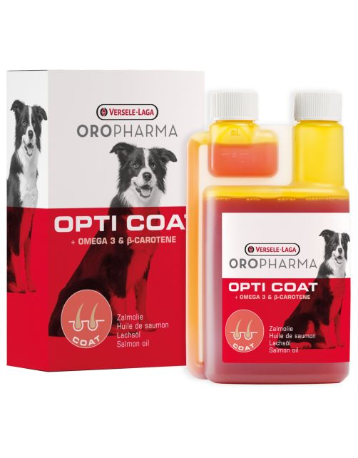 Versele-Laga Oropharma Opti Coat Omega-3 & Caroteen - Voedingssupplement - Huid - Vacht - 250 ml