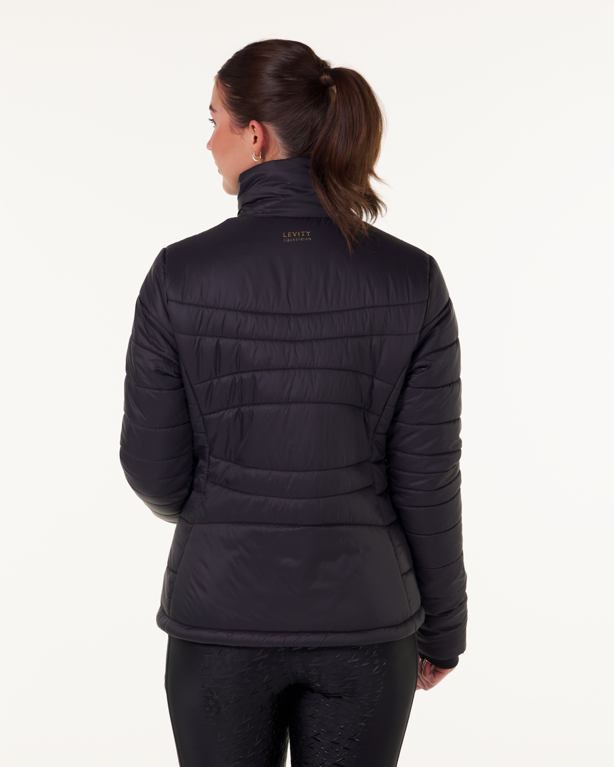 LEVITY Ella Quilted Riding Jacket Pitch Black