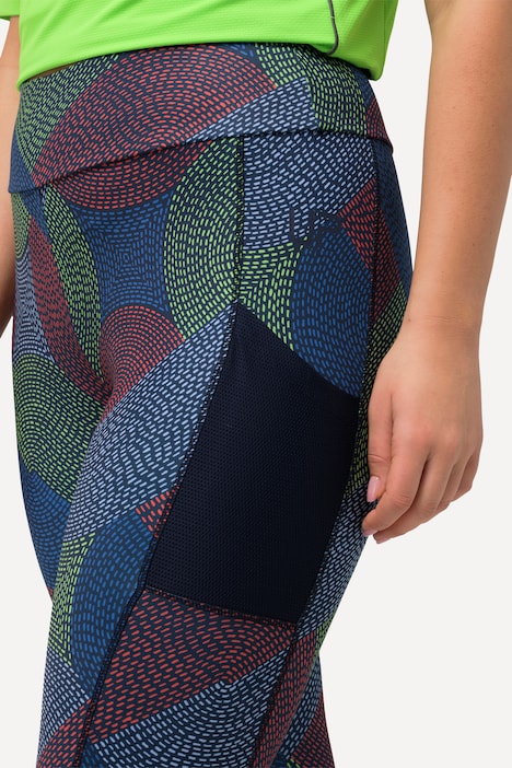 3/4-Sportleggings, schnelltrocknend, Tasche, recycelt