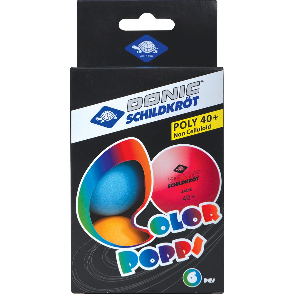 Donic Schildkröt Color Popps Tischtennisbälle 6er