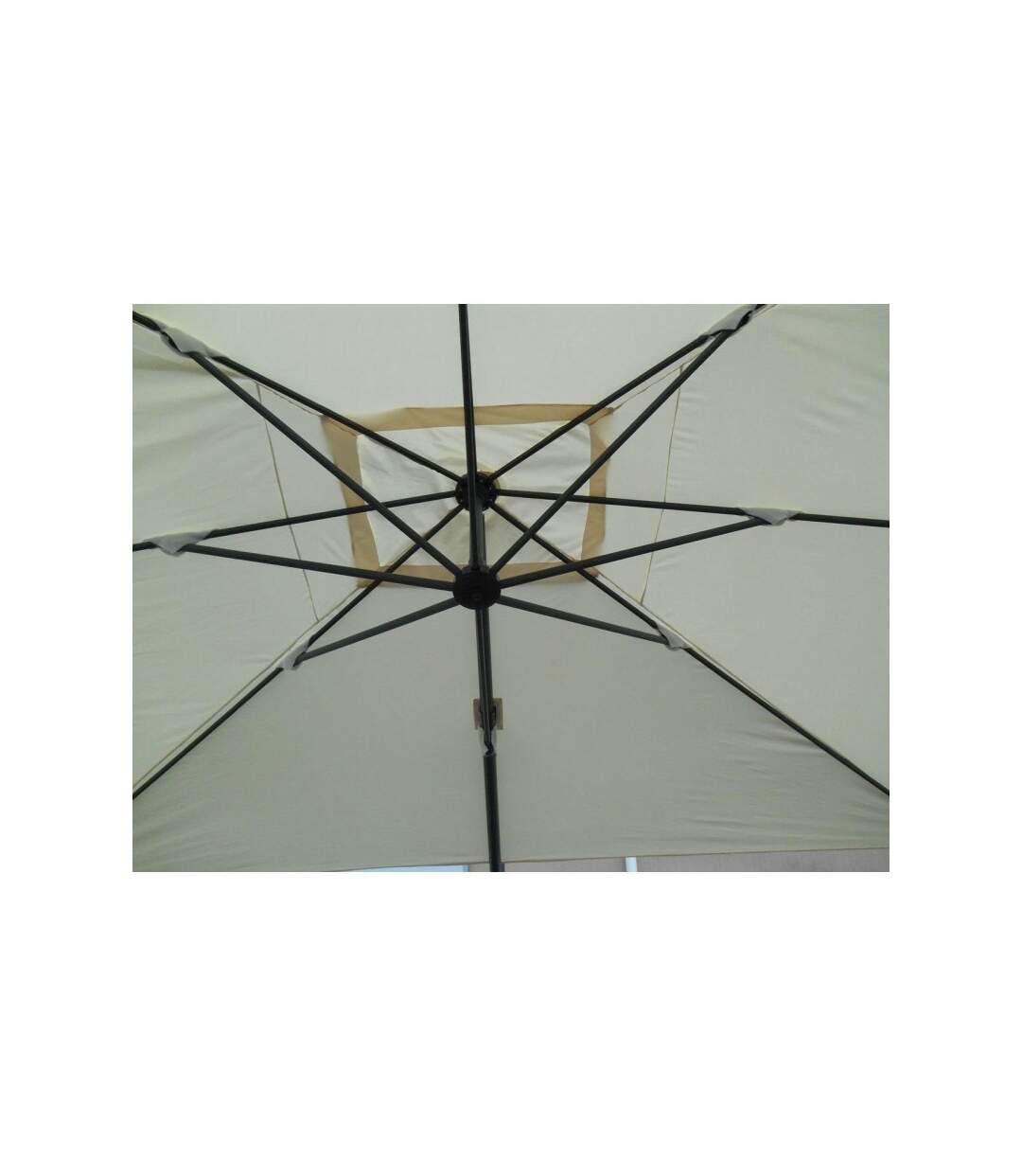 Paris Prix - Parasol Déporté Avec housse 3x3m Sable