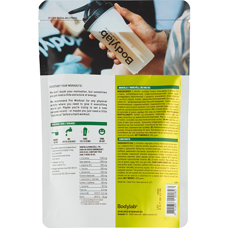 Bodylab Pre workout m. hyldeblomstsmag