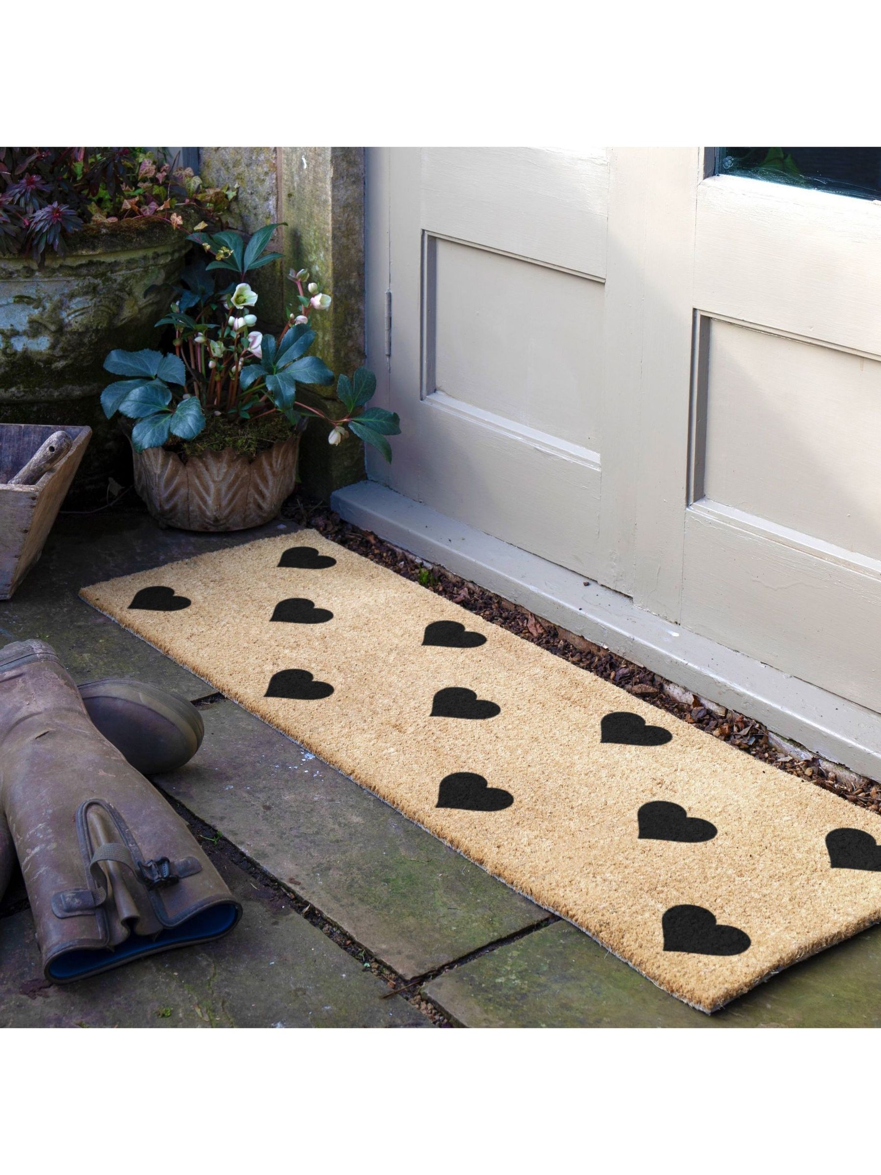 Artsy Mats Hearts Patio Doormat