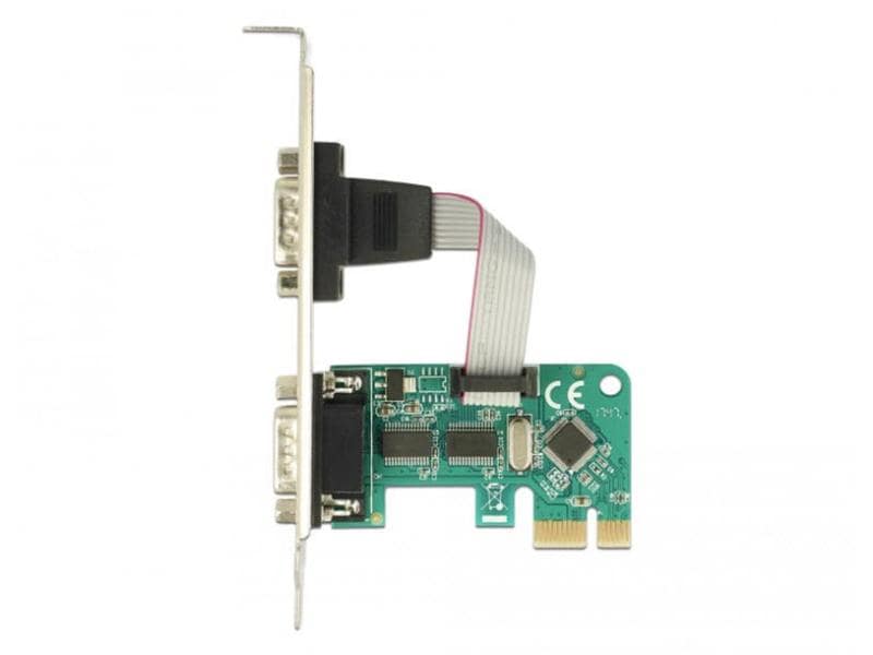 Delock PCI-Express-Karte 89918 1x Seriell / RS232 PCIe-Schnittstellenkarte: 2x Serial