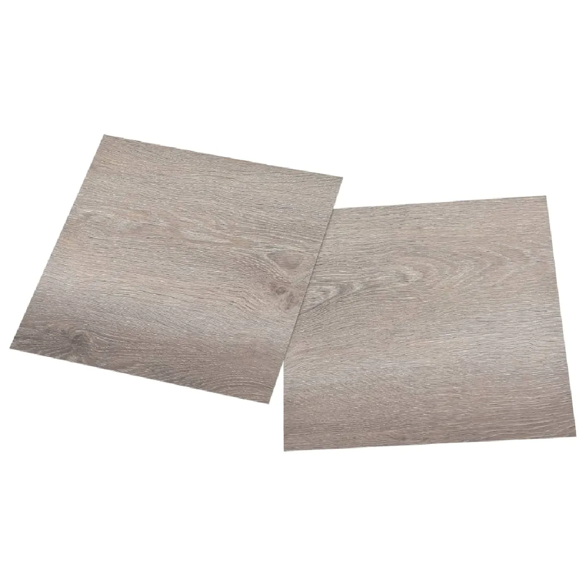 vidaXL Dalles plancher 55 pcs PVC 5,11 m² taupe
