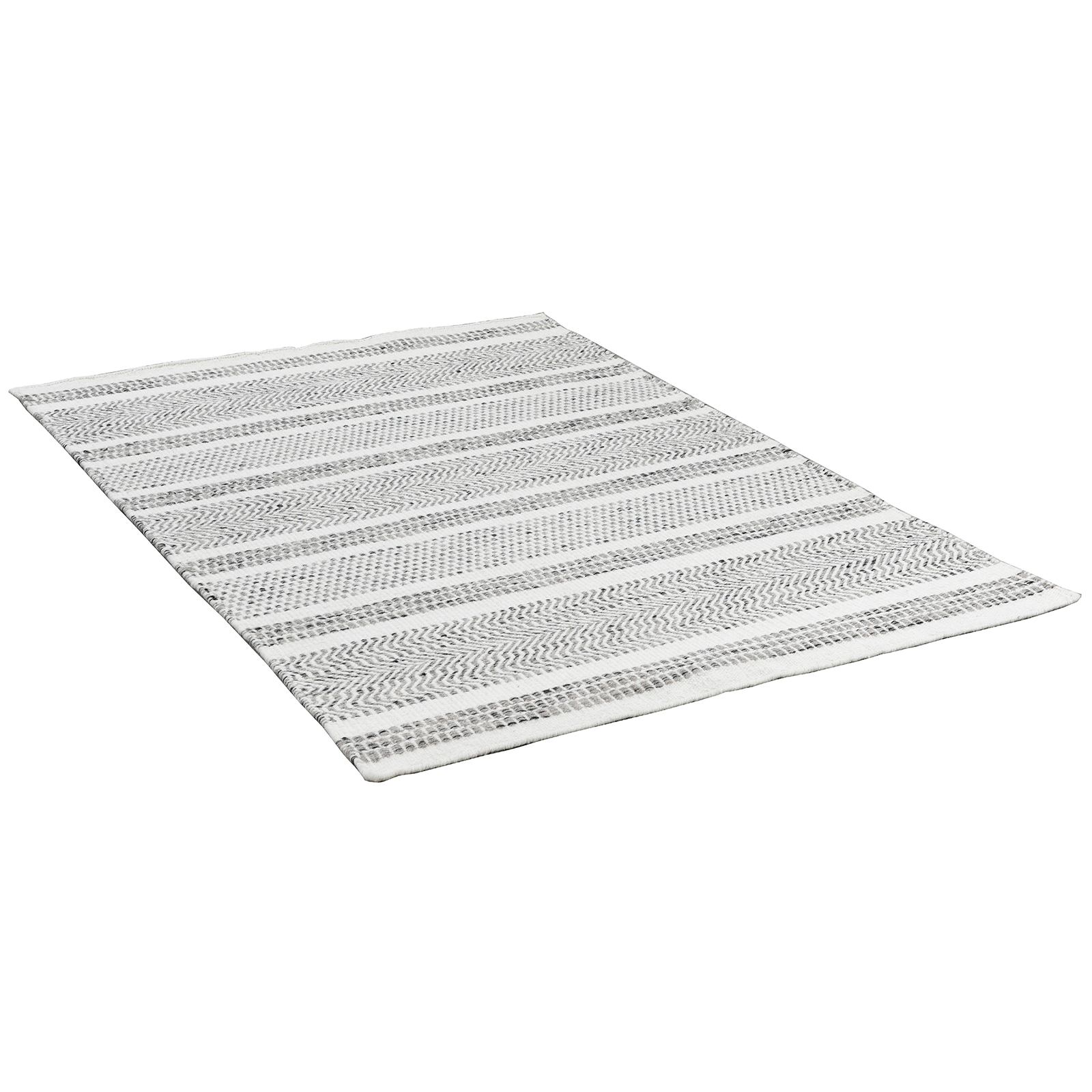 Teppich - natural grey - handgewebt - 55x80 cm