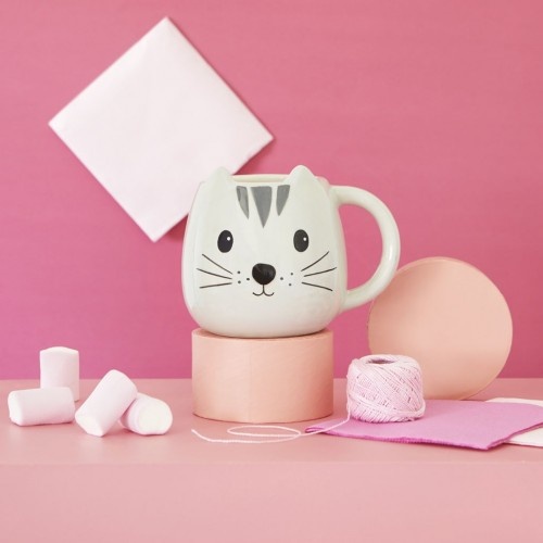 Caneca Balvi em formato de gatinho